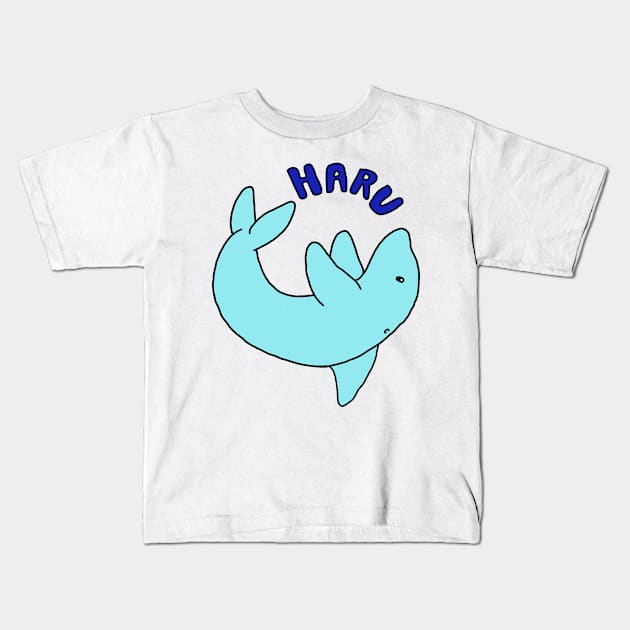 Haru Nanase Kids T-Shirt by MissLohva